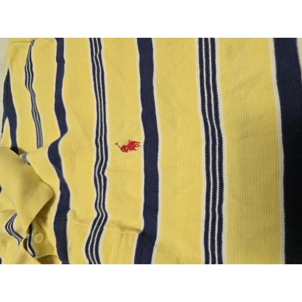 Polo‎ Ralph Lauren Shirt Mens XL Striped Short Sleeve Classic Fit Pony Rugby